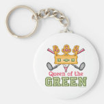 Reine du porte - clé vert de golfeur porte-clé