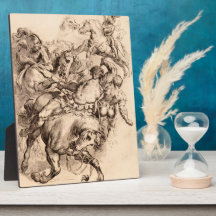 Reiter battle by Paul Rubens Plaque