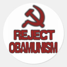 Reject Obamunism Round Stickers