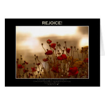 REJOICE Floral Design Greeting Cards