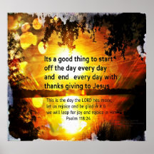 REJOICE  IN THIS DAY  WITH THANKSGIVING PRINT