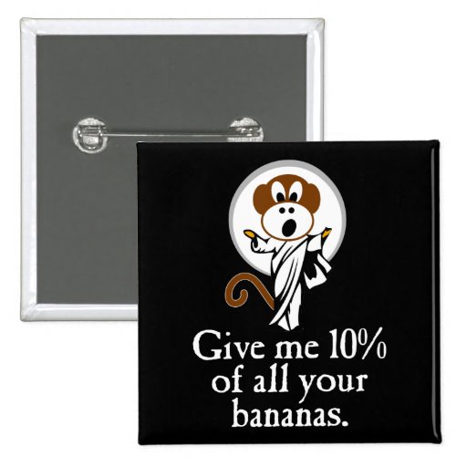 Rejoicing Monkey Pinback Button