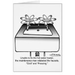 Relabel Faucets Cold & Freezing Greeting Card