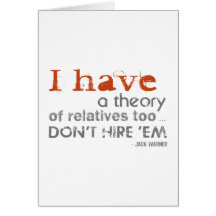 Relatives Theory - Jack Warner Quote Cards