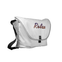 Relax cloud purple orange outlined commuter bags