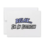 Relax, I'm an Electrician invitations