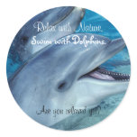Relax with Nature, Swim with Dolphins stickers