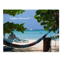 relaxin' retirement postcard