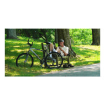 Relaxing After the Ride Photo Card