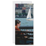 Relaxing by the Manhattan Skyline rack cards