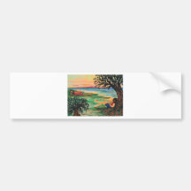 Relaxing by the Shore Bumper Stickers