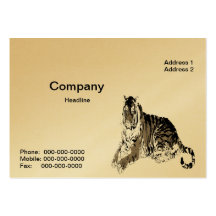 Relaxing Tiger Business Card