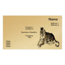 Relaxing Tiger Business Card