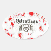 Relentless splatter sticker
