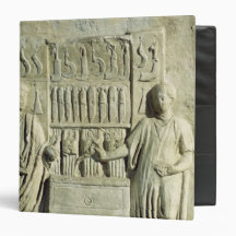 Relief depicting a cutlery shop binder