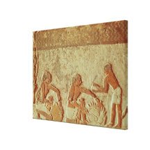 Relief depicting the making and baking of bread gallery wrap canvas
