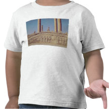 Relief frieze on the front of the eastern t shirt