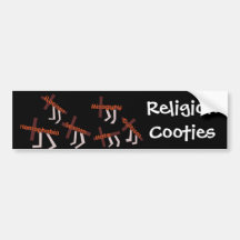 Religion Cooties Autocollant Pour Voiture