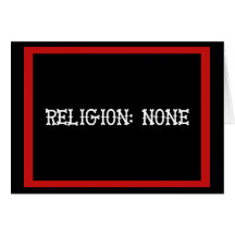 Religion: None Cards