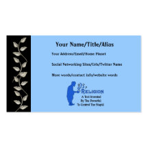 Religion Tool Business Card Template