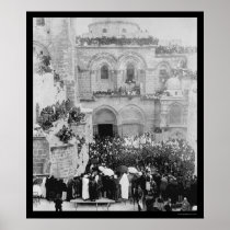 Religious Ceremony in Jerusalem 1880 Poster