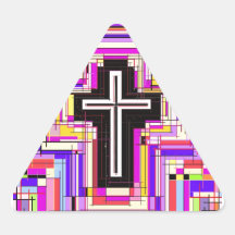 religious christian cross sticker