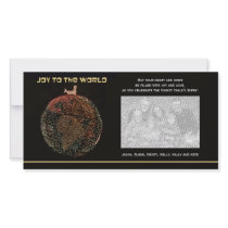 Religious Christmas Photo Card -- Joy to the World