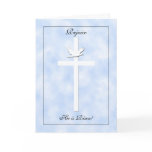 Religious Easter Cards -- Cross and Dove