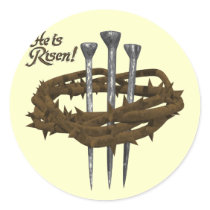 Religious Easter T shirts and Gifts Round Sticker