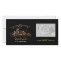 Religious Nativity Christmas Photo Card