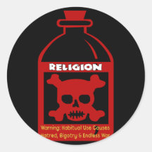Religious Poison Round Sticker