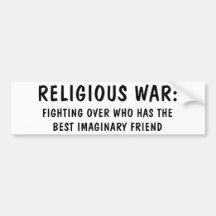 Religious War Bumper Sticker