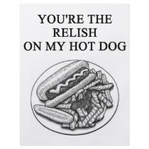 RELISH and hot dogs lover