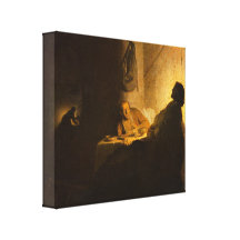 Rembrandt - Christus in Emmaus Gallery Wrapped Canvas