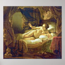 Rembrandt Harmenszoon van Rijn - Danae Posters