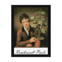 Rembrandt Peale Rubens Peale with a Geranium Postcards
