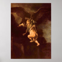 Rembrandt - Robbery of Ganymede Poster