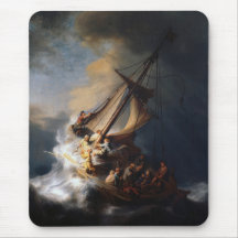 Rembrandt The Storm on the Sea of Galilee Mouse Pad
