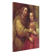 Rembrandt van Rijn - Jewish Bride Detail Gallery Wrap Canvas