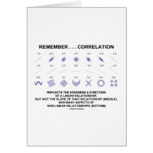Remember Correlation Reflects (Stats Attitude) Greeting Cards