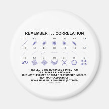 Remember Correlation Reflects (Stats Attitude) Fridge Magnets
