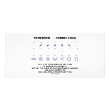 Remember Correlation Reflects (Stats Attitude) Rack Card Template