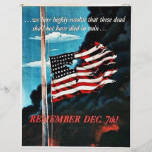 Remember Dec 7th! Flyers