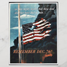 Remember Dec. 7th! Personalized Flyer