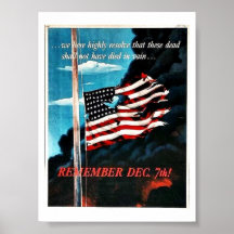 Remember Dec 7th! Posters