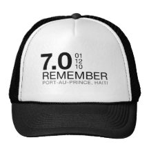 Remember Haiti Victims - 7.0 Earthquake Trucker Hat