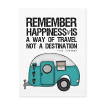 remember happiness postcard