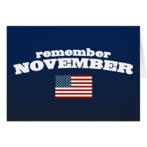Remember November America Card
