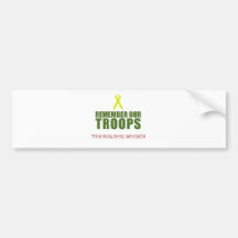 Remember Our Troops This Holiday Season Bumper Stickers