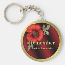 Remember Poppy Keychain